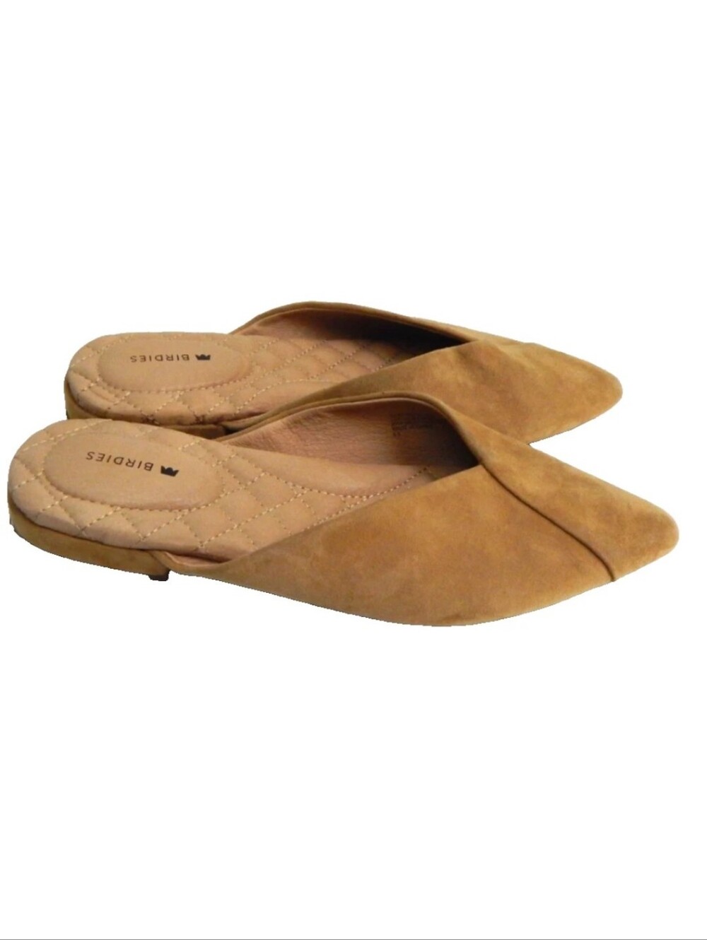 Birdies The Swan‎ Suede Point Toe Flat Mules